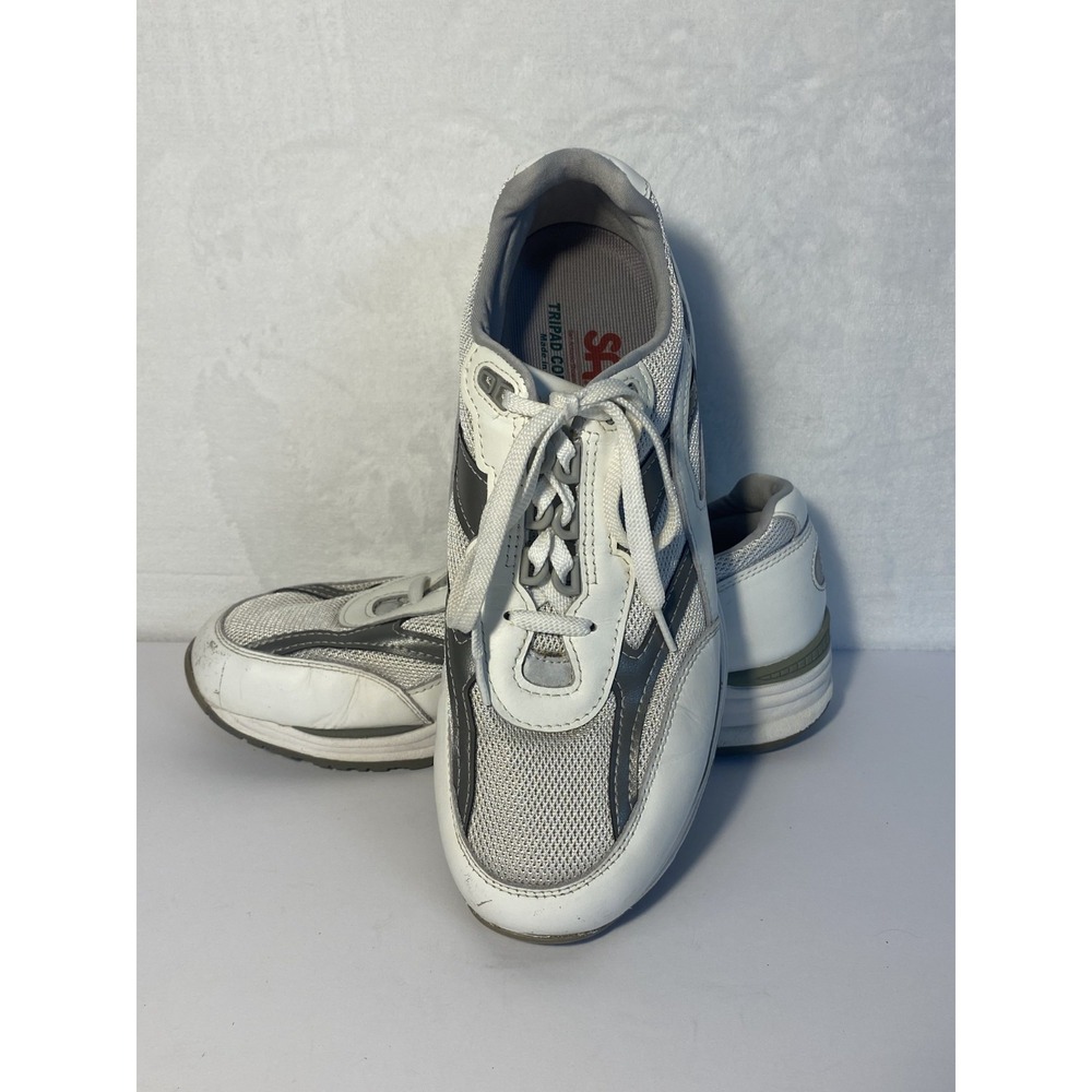 SAS Journey Mesh Lace-Up Low Top Comfort Sneakers Gray/White Men‎ 10M